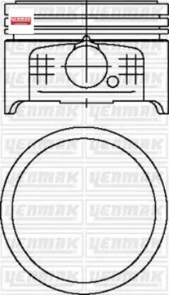 Motor piston segman std 75mm p106-p206-p306-partner-berlıngo 1.4 8v tu3jp-euro4 boy:50mm tepe yenmak 9637939280 resmi