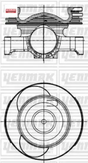 Motor piston segman std 76.00mm megane ıv 16 clıo v 19 captur ıı 20 express 21 duster ıı 17 dokker 1 yenmak 120109962r/ 120a11635r/ 120109236r resmi