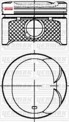 Pıston segman 0.50 corolla 1.6 vvtı 02-06 yenmak  resmi