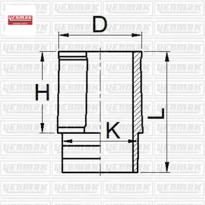 Motor gömleği p205-p309-p405b xu9 jaz-m/j1-xu5m/jpz-xu 7jpk 83.00 çap std yenmak 9410198780/ 9410198880 resmi