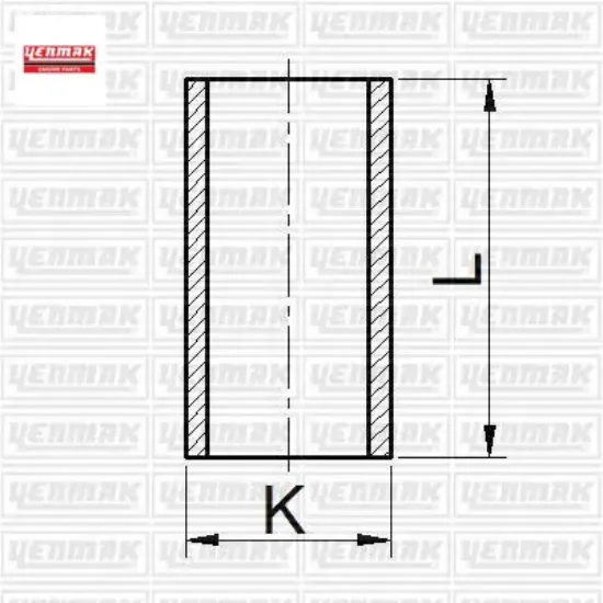 X motor gömleği ducato 2.8 düz 93.00 çap std yenmak 7301804/ 4706491 resmi