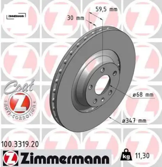 Ön fren aynası havalı a6-a6 avant 4f5-a6 allroad 4fh 2.0 tfsı/2.4/2.4 quattro/2.8 fsı/2.8 fsı qu 986 zımmermann 4f0615301g resmi