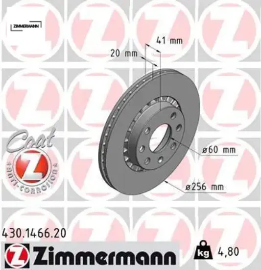 Ön fren aynası astra f-vectra a-corsa b-ascona c-aveo-kalos 03 13 256x20x4dlxhavalı 569010-93182285 zımmermann 90511128/ 569055/ 569046/ 90421727 resmi