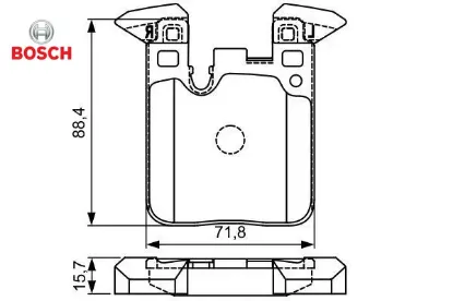 Fren balatası arka f30 f20 f22 f87 f23 f32 f82 m spor bosch 34212284989/ 34218099354/ 34216855474 resmi