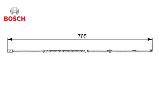 Ön fren balata fişi ikaz kablosu astra g 99-05 zafıra 99-05 768mm bosch 6235674/ 13153473/ 9195064 resmi