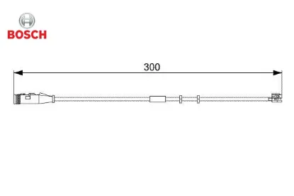 Ön fren balata fişi ikaz kablosu astra h-zafıra b 04 vectra c 1.9-2.0-2.2 gts 04 300mm bosch 13116560/ 6235647 resmi