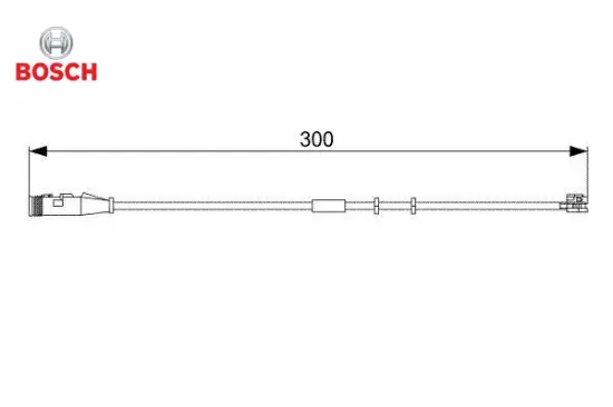 Ön fren balata fişi ikaz kablosu astra h-zafıra b 04 vectra c 1.9-2.0-2.2 gts 04 300mm bosch 13116560/ 6235647 resmi