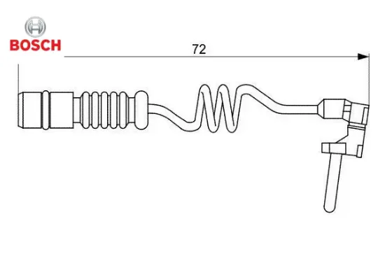 Balata fısı w461 w463 w163 w163 bosch a2025400717 resmi