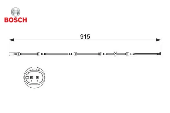 Balata fısı arka f10 f12 f13 bosch 34356791962 resmi