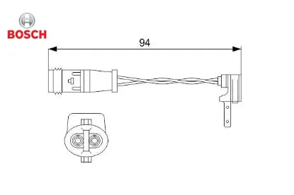 Balata fısı mercedes w176 w177 w246 w247 w205 c117 w213 bosch a1695401617 resmi