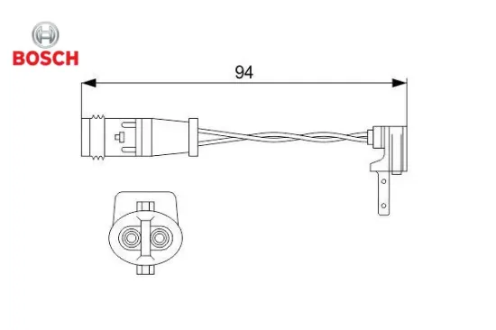 Balata fısı mercedes w176 w177 w246 w247 w205 c117 w213 bosch a1695401617 resmi