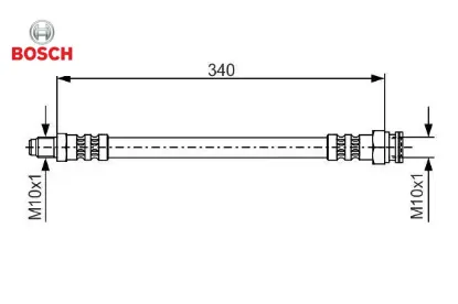 Fren hortumu on w201 w124 w126 r129 bosch a1294280035 resmi
