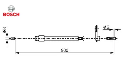 Fren halatı arka sag park frenı w202 w203 cl203 s203 c209 a209 bosch a2034200385 resmi
