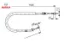 Fren halatı arka sprınter b901 b904 96 06 1545mm/1360mm bosch a9014202885 resmi