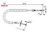 Fren halatı arka sol sprınter b904 96 06 1565mm/1390mm bosch a9044200585 resmi