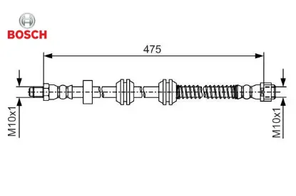 Fren hortumu arka w166 x166 c292 bosch a1664200448 resmi