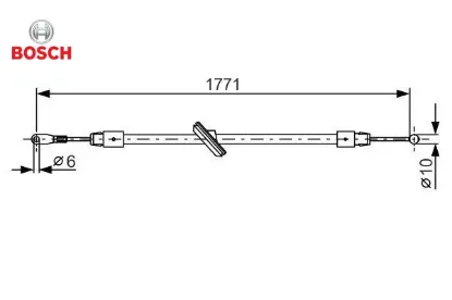 Fren halatı on sprınter b906 . Crafter 30-35-50 1771mm/271mm bosch a9064202685/ 2e0609701p resmi
