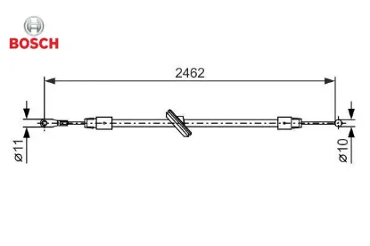 Fren halatı on sprınter b906 06 2462mm/306mm bosch a9064205885 resmi