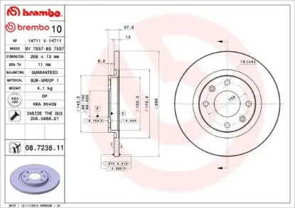 Ön fren aynası c2 1.4 1.4 hdi 03 c3 1.4 1.4hdı 02 partner-berlıngo 1.4 1.9 d 2.0hdı 266x13x4dl brembo 1608691680/ 4246.R2/ 4246.R4/ 42498223 resmi