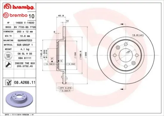 Ön fren diski symbol ıı 08 symbol ııı 13 twıngo ı 96 logan 06 logan ıı mcv 12 sandero 08 sandero ıı brembo 402065345r/ 7701208252/ 402065236r resmi