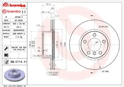 Fren dıskı on f20 f30 f32 f34 f36 brembo 34116792217 resmi