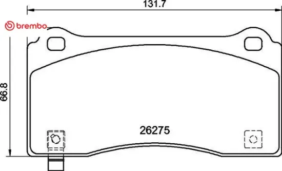 Fren balatası on model 3 5yj3 2020 model y 5yjy 2019 brembo 800824000a/ 800824000b/ 800824000c resmi