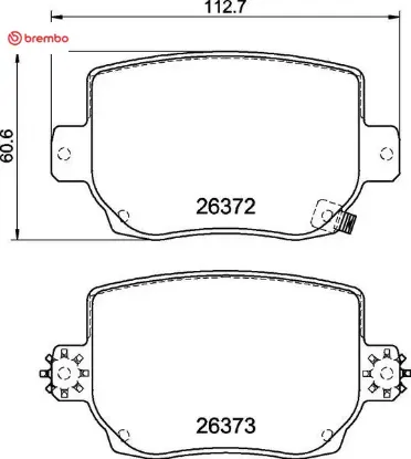 Fren balatası arka model 3 5yj3 2020 model y 5yjy 2019 spor paket brembo 800824600a/ 800824600c/ 800824600d resmi