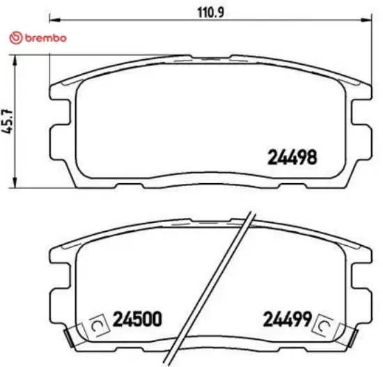 Arka balata antara 2.4-3.2 v6-2.0 cdtı 5.06 10 captiva 2.0d 2.2d 2.4 3.0 3.2 06.06 11 brembo 95599731/ 96626076/ 1605123/ wva24498 resmi