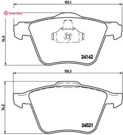 On fren balatası galaxy s max 06 15 s60 ıı 10 15 s80 ıı v60 v70 ııı 10 xc70 ıı 07 brembo me6g9j2k021ca/ 30736322/ 1916761 resmi