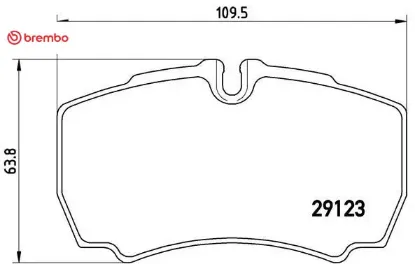 Arka balata daıly 02-11 transit 3.2 tdcı 11-14 2.4tdcı 06-14 daıly 02-11 brembo 1501265/ 1718023/ 8c1v2m008aa/ 1718023 resmi