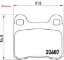 Fren balatası arka w201 83 93 brembo a0014200120 resmi
