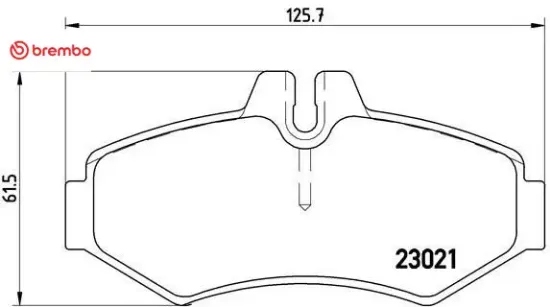 Fren balatası arka mercedes w463 b901>b904 . Vw lt 28-35-46 brembo a0004209720/ 2d0698451b resmi