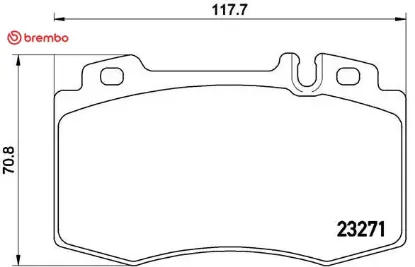 Fren balatası on mercedes cl203 w220 c215 w221 w163 r129 brembo a0034208920 resmi