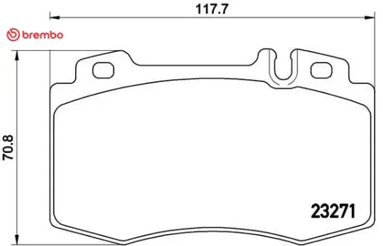 Fren balatası on mercedes cl203 w220 c215 w221 w163 r129 brembo a0034208920 resmi