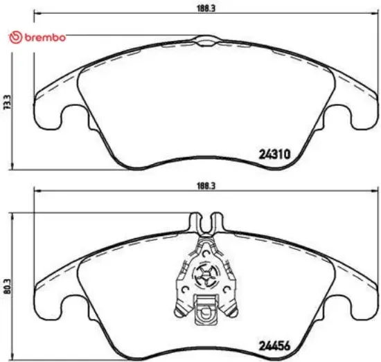 Fren balatası on w204 s204 c204 c218 w212 c207 brembo a0074207520 resmi