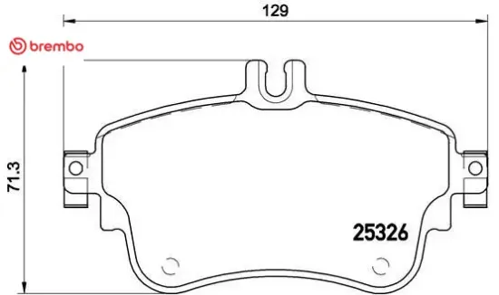 Fren balatası on w176 w246 c117 brembo a0084200420 resmi