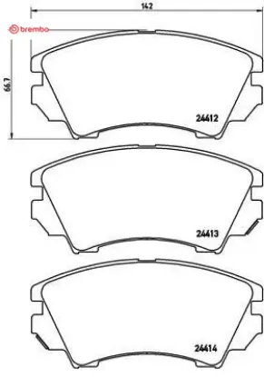 Ön balata astra j 12 14 ınsıgnıa 08 11 zafıra 11 9.5 10 17 jant gdb1783 brembo 1605434/ 95520061/ 1605317/ 1680880480 resmi