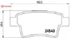 Arka balata c4 pıcasso grand pıcasso 1.6 hdı 110hp fab-1.8 16v-2.0 16v-2.0 hdı 06 brembo 4254.16/ 4253.71/ 4254.32/ 1611141080 resmi