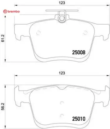 Arka balata vw golf vıı 2014 > touran t-roc 2018 > audı a3 2014 >2020 q2 2016 > tt 2018 > seat ateca brembo 8v0698451/ 5q0698451c/ 3q0698451f resmi