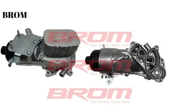 Yağ soğutucu fiesta 08 17 focus ııı 11 17 courıer 14 b-max 14 1.5-1.6 tdcı 206 307 c3 c5x dv6 -c2-c3 brom av6q6l625aa/ 1103.S7/ 1103.N9 resmi