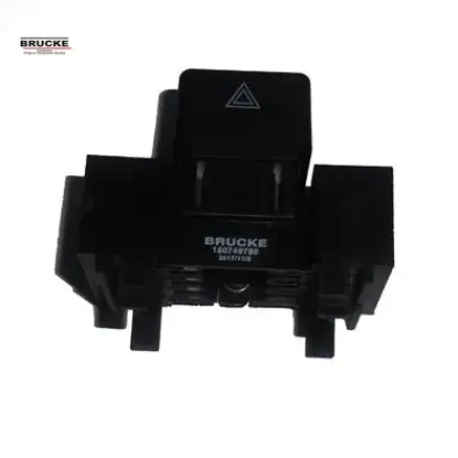Dörtlü flaşör anahtarı tmpr siyah brucke 180749780 resmi