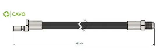Fren hortumu arka g-class w460 w461 w463 cavo a4604285135 resmi