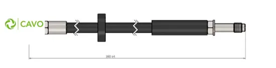 On fren hortumu s40 ıı 06 s70 99 07 cavo 30665458/ 30648980/ 306489801 resmi