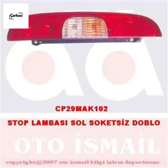 Stop lambası sol doblo 2006 duysuz çerkez  resmi