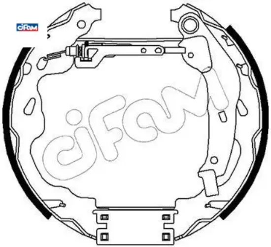 Arka fren balata yay takımı silindir kiti cıtro n c1 ıı 14 p108 14 aygo 14 cıfam 4241.N2/ 4242.28/ 4402.F0/ 4310.28 resmi