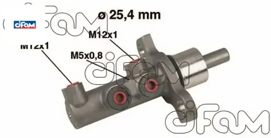 Fren ana merkezi vectra c 02 25.40 mm esp li cıfam 93172089/ 558093/ 77363619 resmi