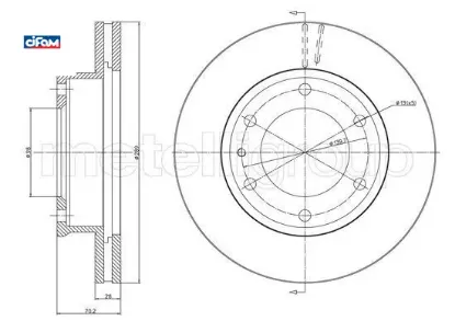 On fren dısk aynası b2500 2.5 d bt50 4 4 05-11 ranger 05 11 289 6 cıfam 6m341027da/ 4429562/ 1490412 resmi