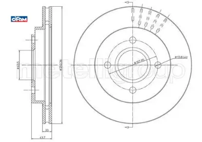 Arka fren aynası mondeo ıı 93 96 scorpıo 94 99 cıfam 93bx2a315ad/ 5026786/ 1025911/ 4115996 resmi