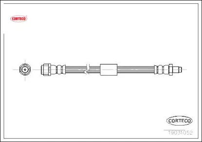 Fren hortumu arka ml-class w163 98 05 corteco a1634200748 resmi