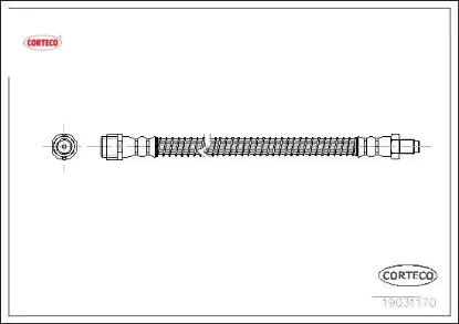 Fren hortumu arka s-class w220 98 05 corteco a2204200148 resmi